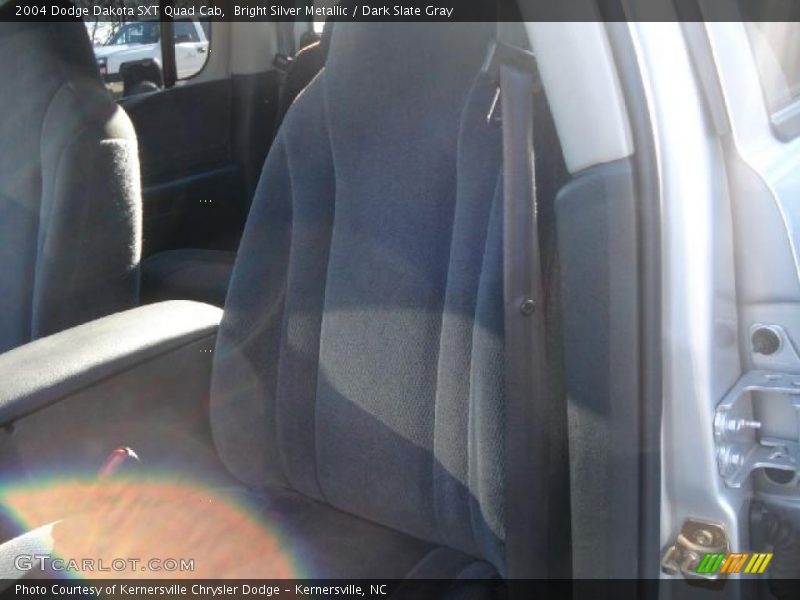 Bright Silver Metallic / Dark Slate Gray 2004 Dodge Dakota SXT Quad Cab