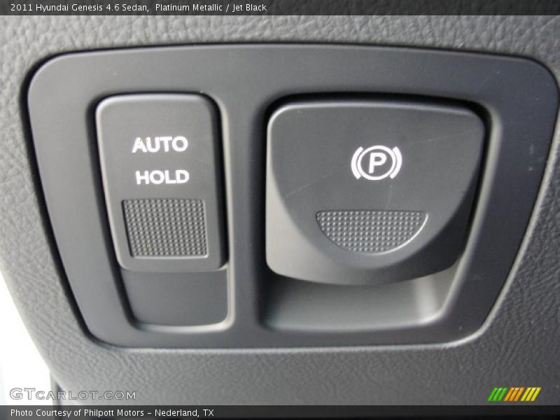 Platinum Metallic / Jet Black 2011 Hyundai Genesis 4.6 Sedan