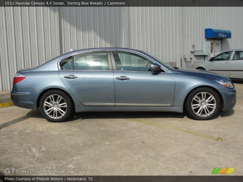 Sterling Blue Metallic / Cashmere 2011 Hyundai Genesis 4.6 Sedan