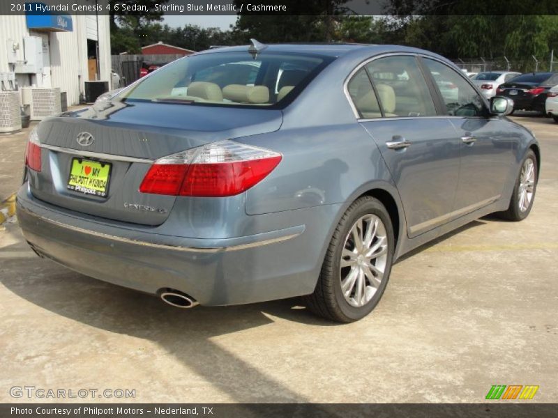 Sterling Blue Metallic / Cashmere 2011 Hyundai Genesis 4.6 Sedan