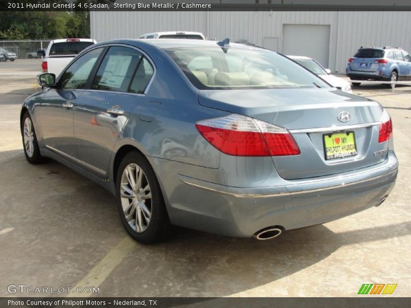 Sterling Blue Metallic / Cashmere 2011 Hyundai Genesis 4.6 Sedan