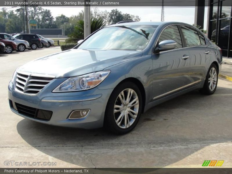 Sterling Blue Metallic / Cashmere 2011 Hyundai Genesis 4.6 Sedan