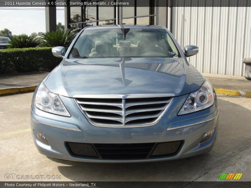 Sterling Blue Metallic / Cashmere 2011 Hyundai Genesis 4.6 Sedan