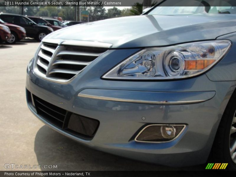 Sterling Blue Metallic / Cashmere 2011 Hyundai Genesis 4.6 Sedan