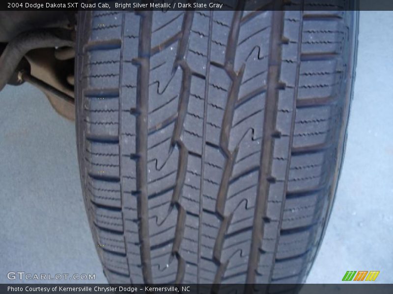 Bright Silver Metallic / Dark Slate Gray 2004 Dodge Dakota SXT Quad Cab