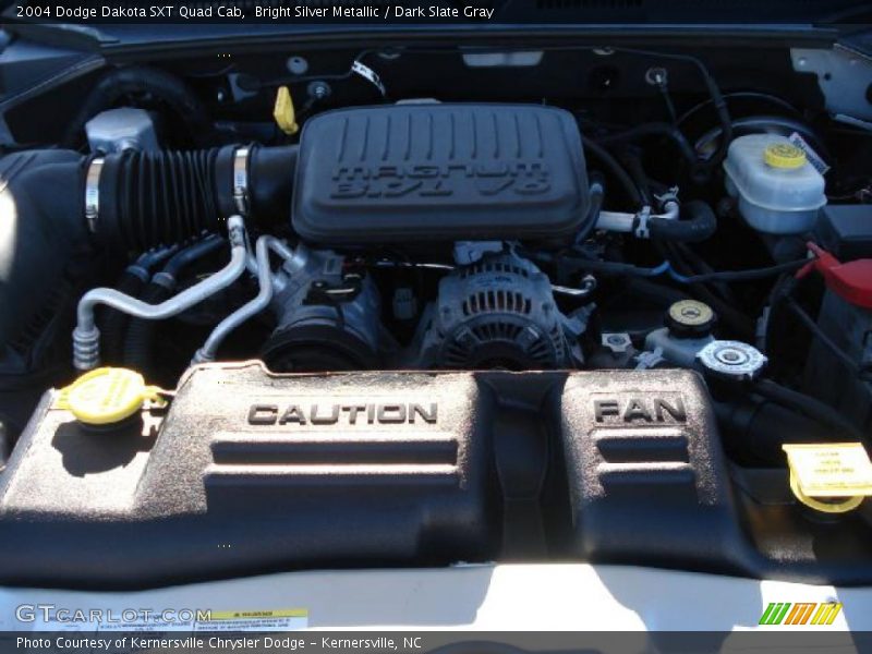 Bright Silver Metallic / Dark Slate Gray 2004 Dodge Dakota SXT Quad Cab
