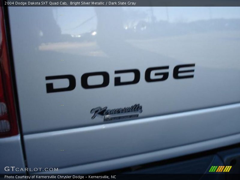 Bright Silver Metallic / Dark Slate Gray 2004 Dodge Dakota SXT Quad Cab