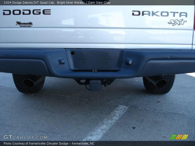 Bright Silver Metallic / Dark Slate Gray 2004 Dodge Dakota SXT Quad Cab