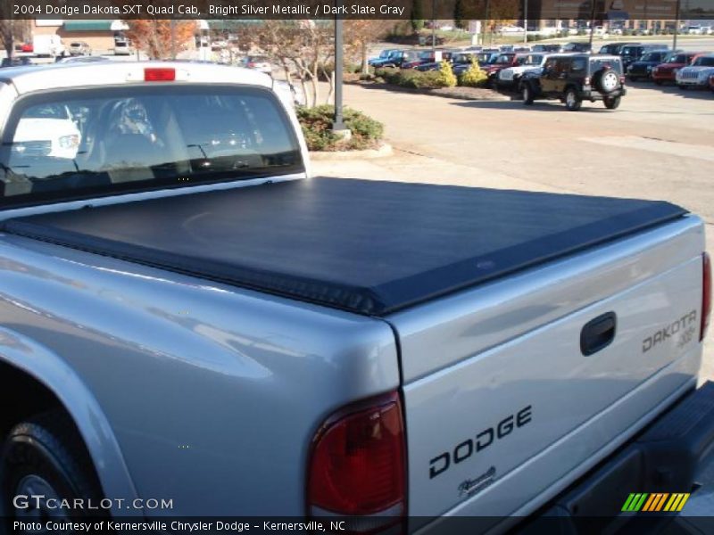Bright Silver Metallic / Dark Slate Gray 2004 Dodge Dakota SXT Quad Cab