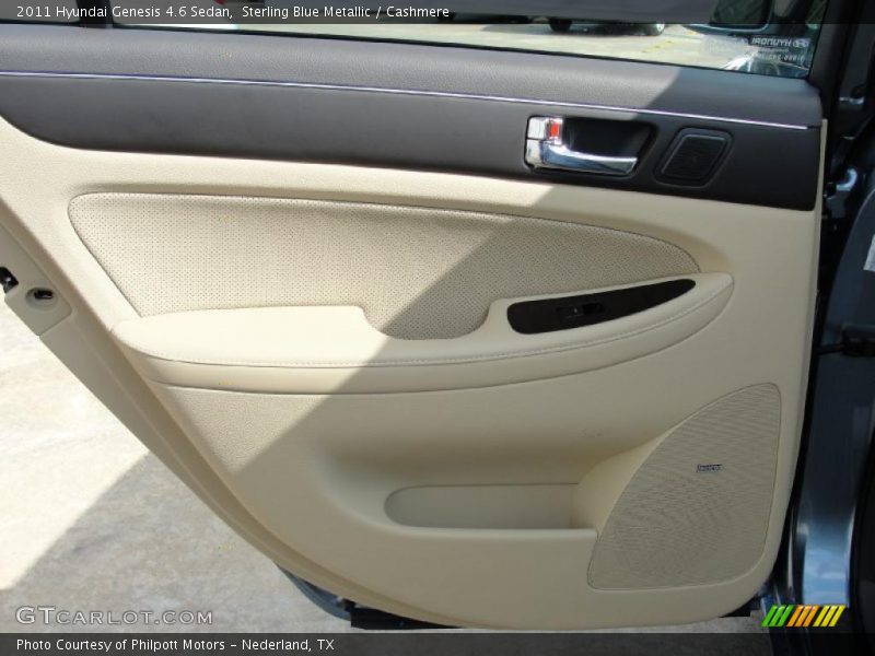 Sterling Blue Metallic / Cashmere 2011 Hyundai Genesis 4.6 Sedan