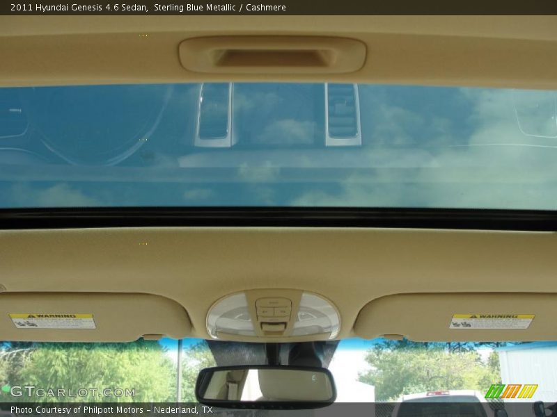 Sterling Blue Metallic / Cashmere 2011 Hyundai Genesis 4.6 Sedan
