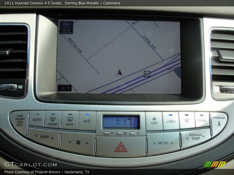 Navigation of 2011 Genesis 4.6 Sedan