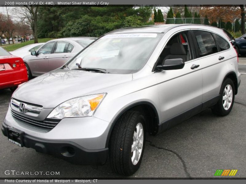Whistler Silver Metallic / Gray 2008 Honda CR-V EX 4WD