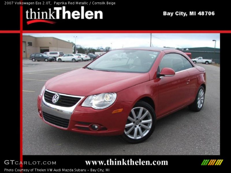 Paprika Red Metallic / Cornsilk Beige 2007 Volkswagen Eos 2.0T