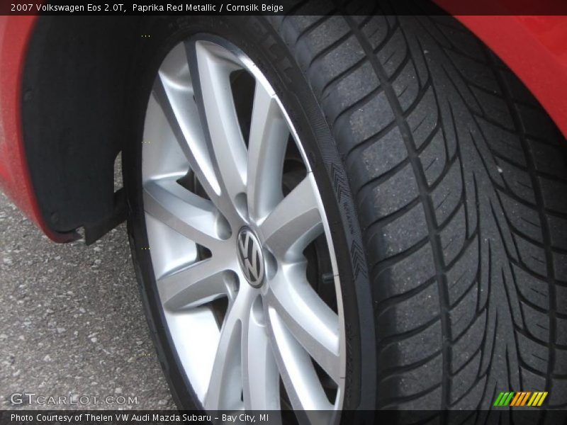 Paprika Red Metallic / Cornsilk Beige 2007 Volkswagen Eos 2.0T