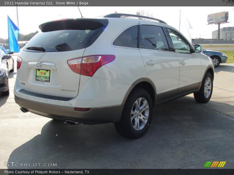 Stone White / Beige 2011 Hyundai Veracruz GLS