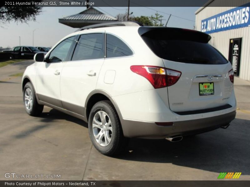 Stone White / Beige 2011 Hyundai Veracruz GLS