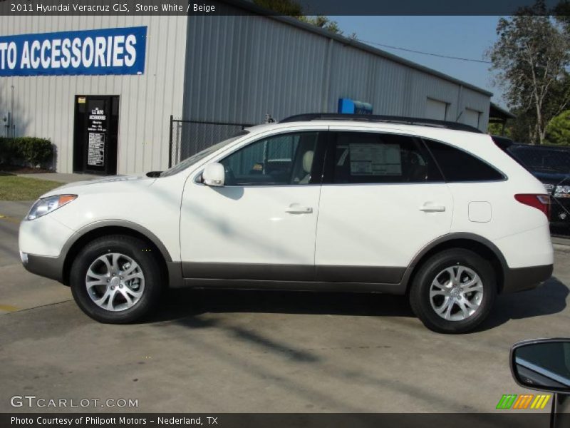 Stone White / Beige 2011 Hyundai Veracruz GLS