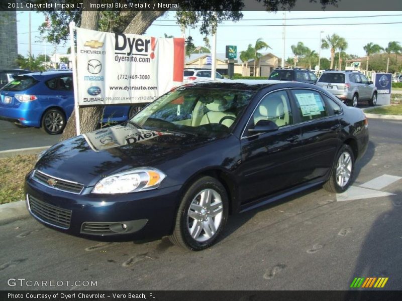 Imperial Blue Metallic / Neutral 2011 Chevrolet Impala LT