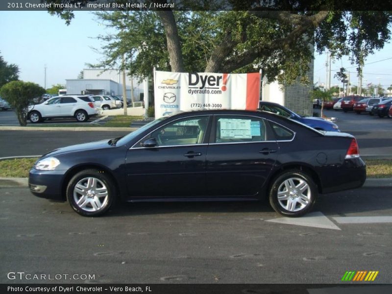 Imperial Blue Metallic / Neutral 2011 Chevrolet Impala LT