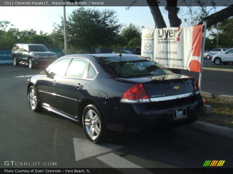 Imperial Blue Metallic / Neutral 2011 Chevrolet Impala LT