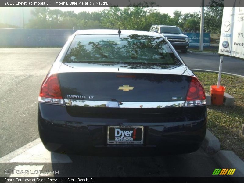 Imperial Blue Metallic / Neutral 2011 Chevrolet Impala LT