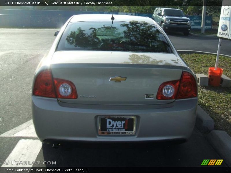 Gold Mist Metallic / Cocoa/Cashmere 2011 Chevrolet Malibu LS
