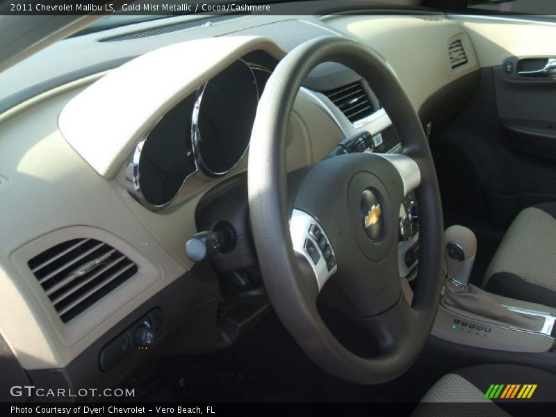 Gold Mist Metallic / Cocoa/Cashmere 2011 Chevrolet Malibu LS