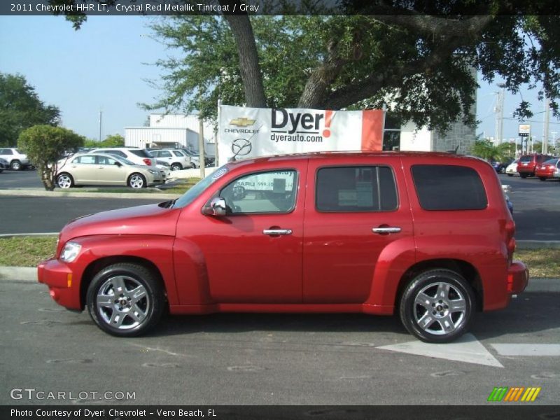 Crystal Red Metallic Tintcoat / Gray 2011 Chevrolet HHR LT