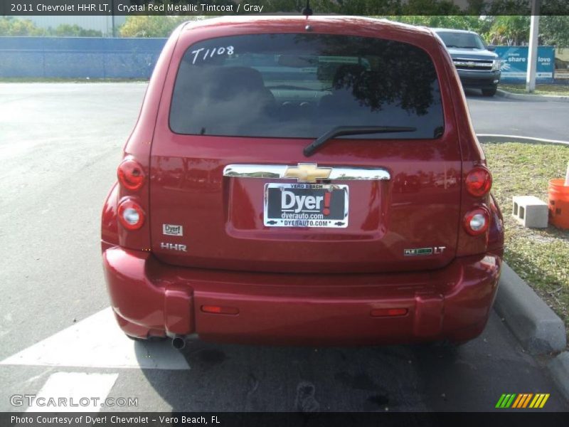 Crystal Red Metallic Tintcoat / Gray 2011 Chevrolet HHR LT