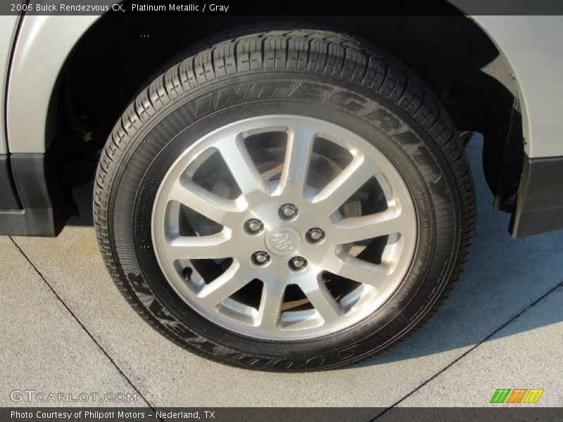 Platinum Metallic / Gray 2006 Buick Rendezvous CX