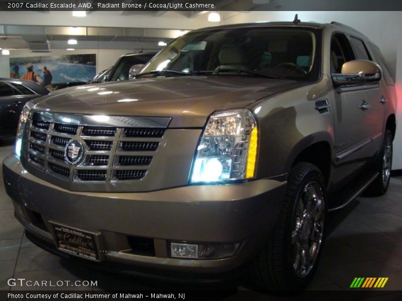 Radiant Bronze / Cocoa/Light Cashmere 2007 Cadillac Escalade AWD