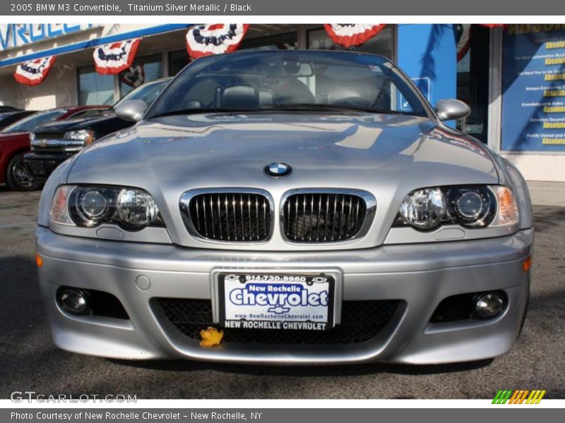 Titanium Silver Metallic / Black 2005 BMW M3 Convertible