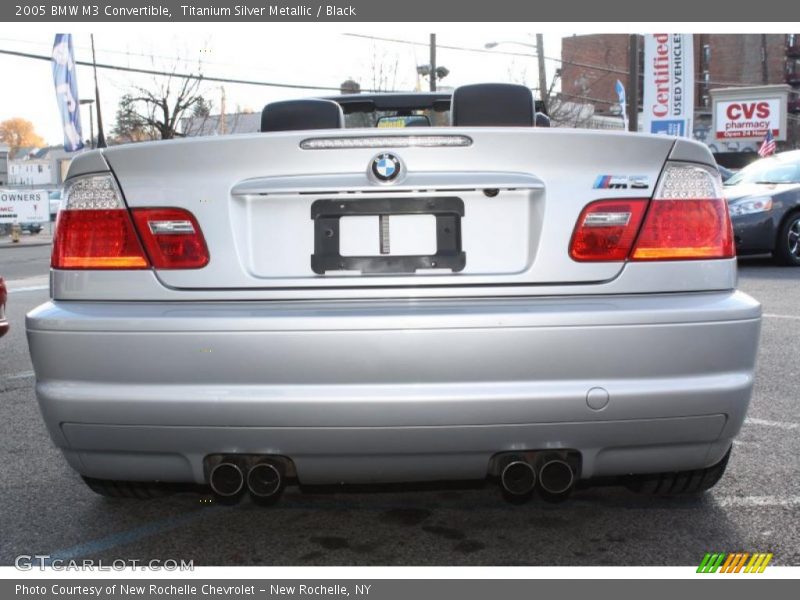 Titanium Silver Metallic / Black 2005 BMW M3 Convertible