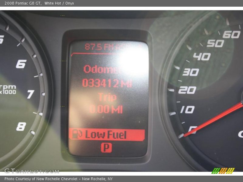 White Hot / Onyx 2008 Pontiac G8 GT