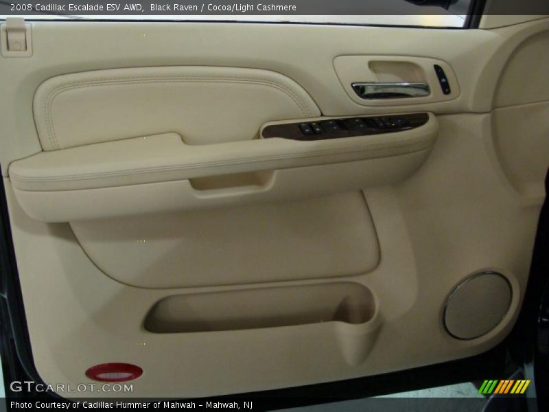 Black Raven / Cocoa/Light Cashmere 2008 Cadillac Escalade ESV AWD