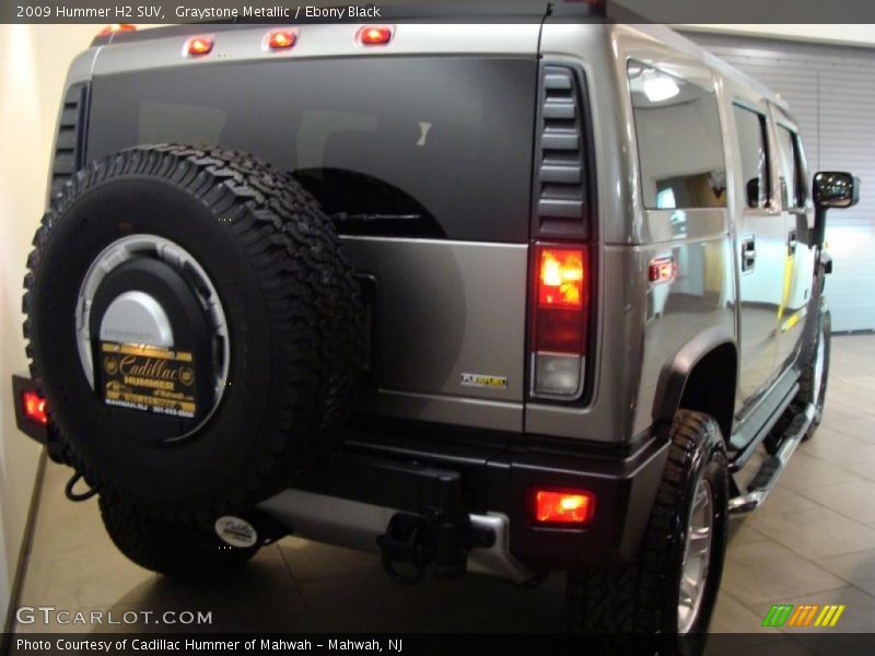 Graystone Metallic / Ebony Black 2009 Hummer H2 SUV