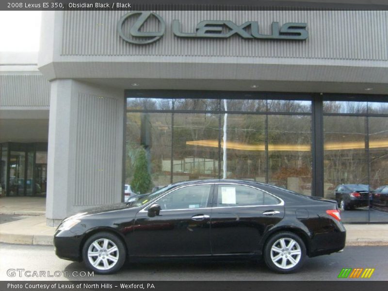 Obsidian Black / Black 2008 Lexus ES 350