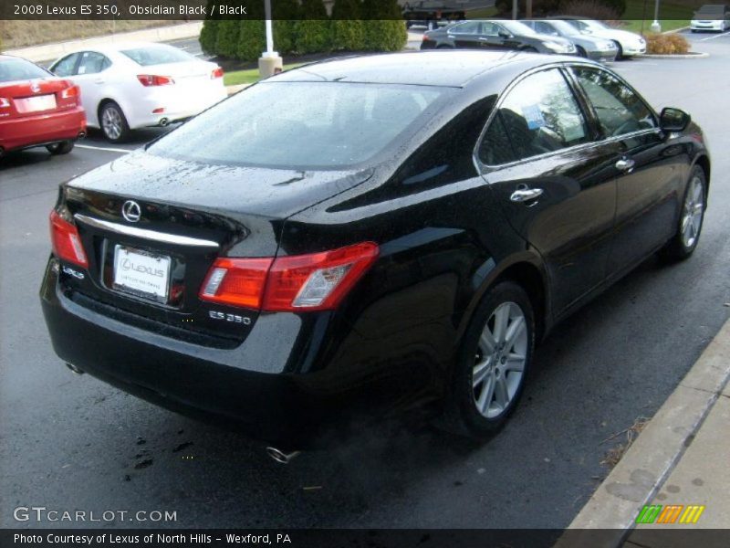 Obsidian Black / Black 2008 Lexus ES 350