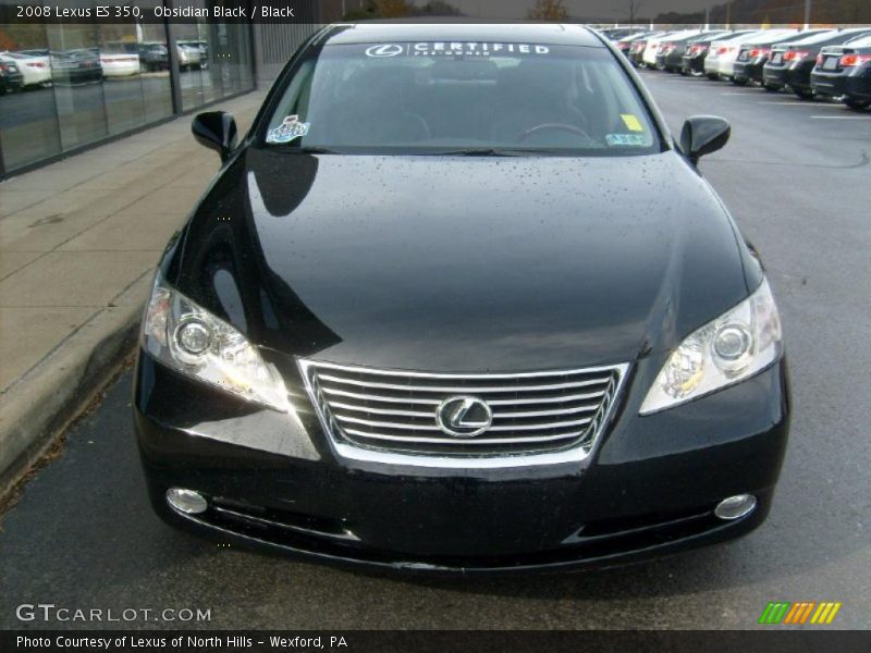 Obsidian Black / Black 2008 Lexus ES 350