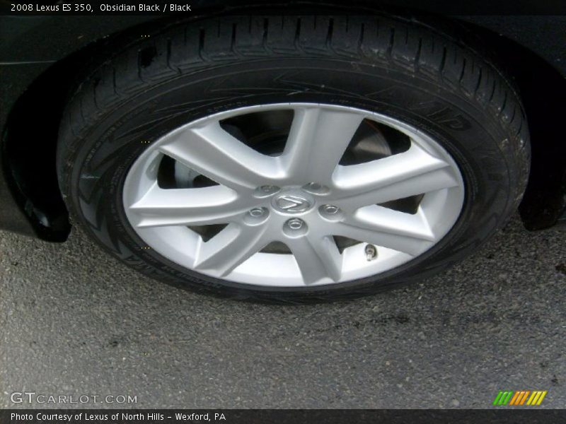 Obsidian Black / Black 2008 Lexus ES 350