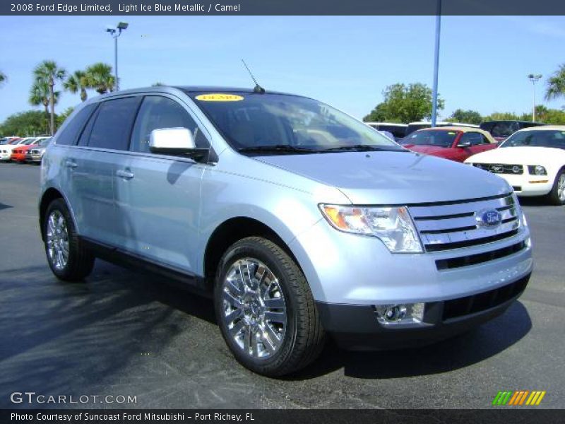 Light Ice Blue Metallic / Camel 2008 Ford Edge Limited