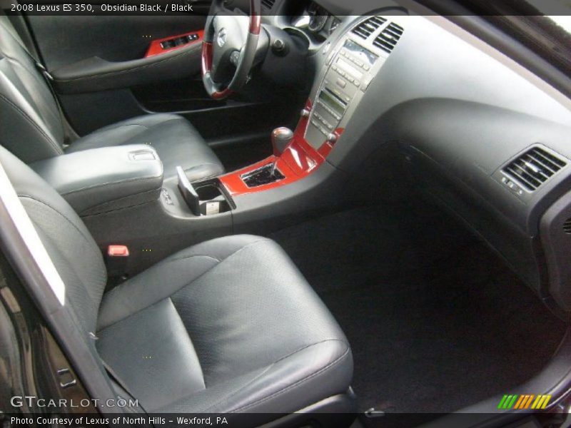 Obsidian Black / Black 2008 Lexus ES 350