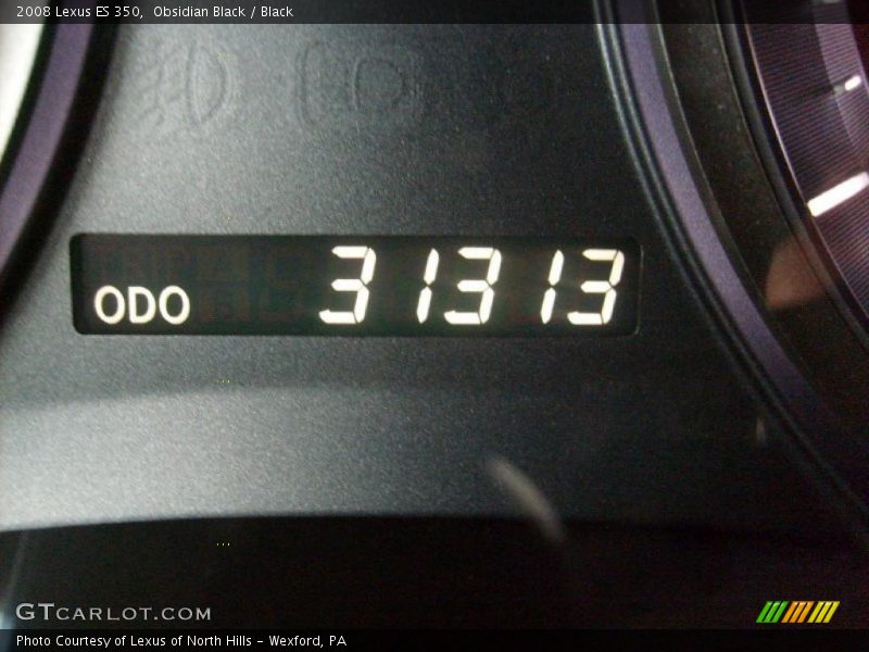Obsidian Black / Black 2008 Lexus ES 350