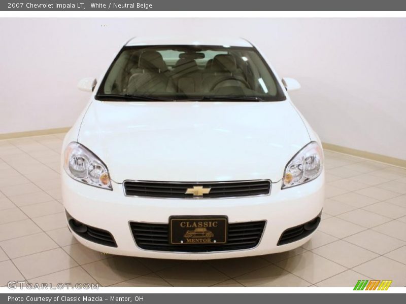 White / Neutral Beige 2007 Chevrolet Impala LT