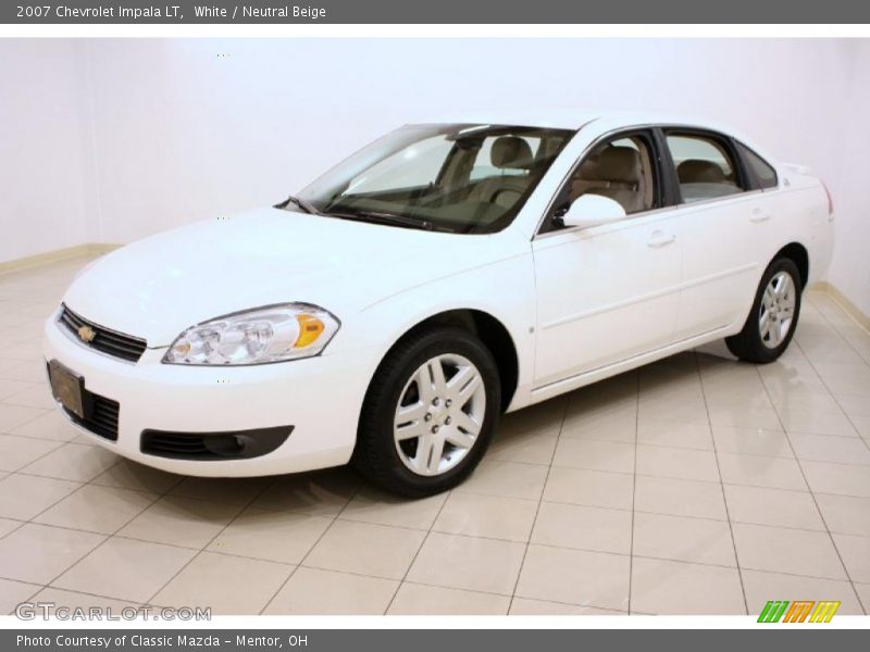 White / Neutral Beige 2007 Chevrolet Impala LT