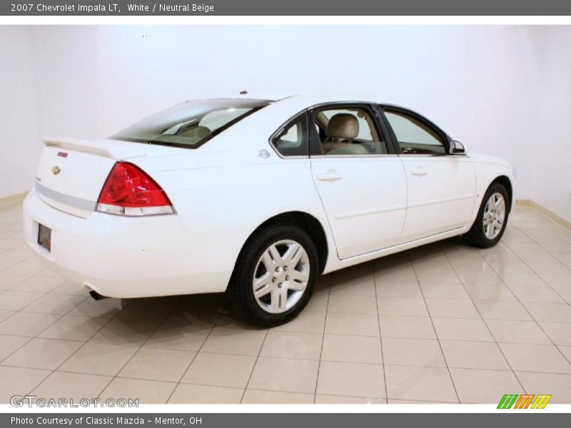 White / Neutral Beige 2007 Chevrolet Impala LT