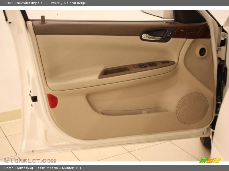 White / Neutral Beige 2007 Chevrolet Impala LT