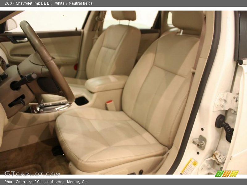 White / Neutral Beige 2007 Chevrolet Impala LT