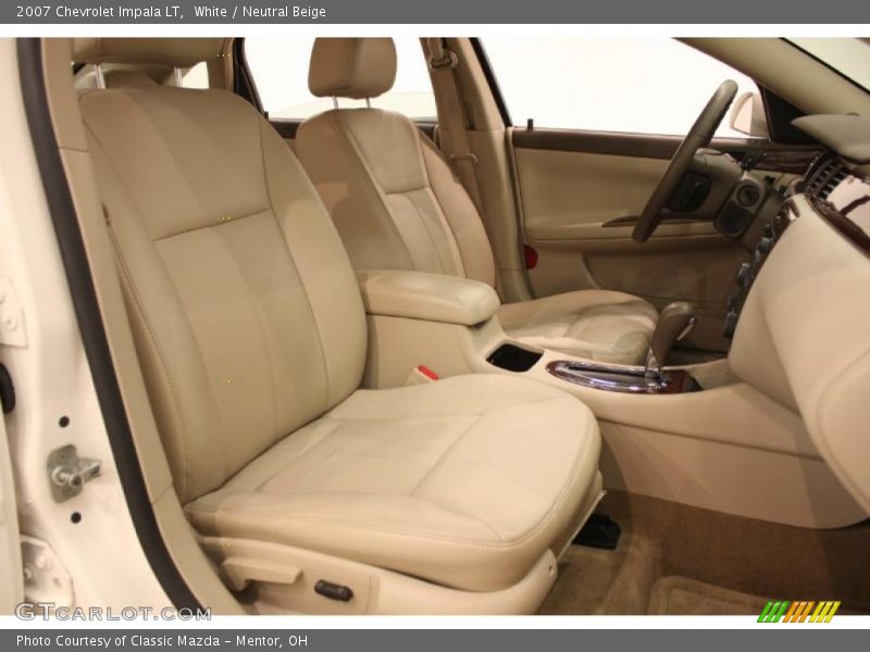 White / Neutral Beige 2007 Chevrolet Impala LT